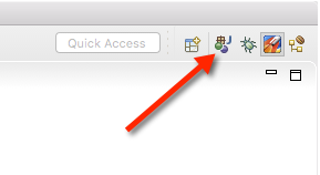 Eclipse Java perspective button toggle