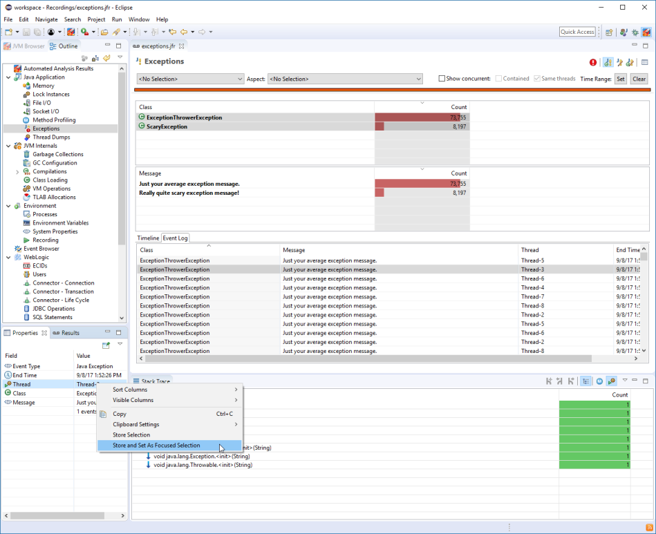 eclipse jmc jfr exceptions selection 2