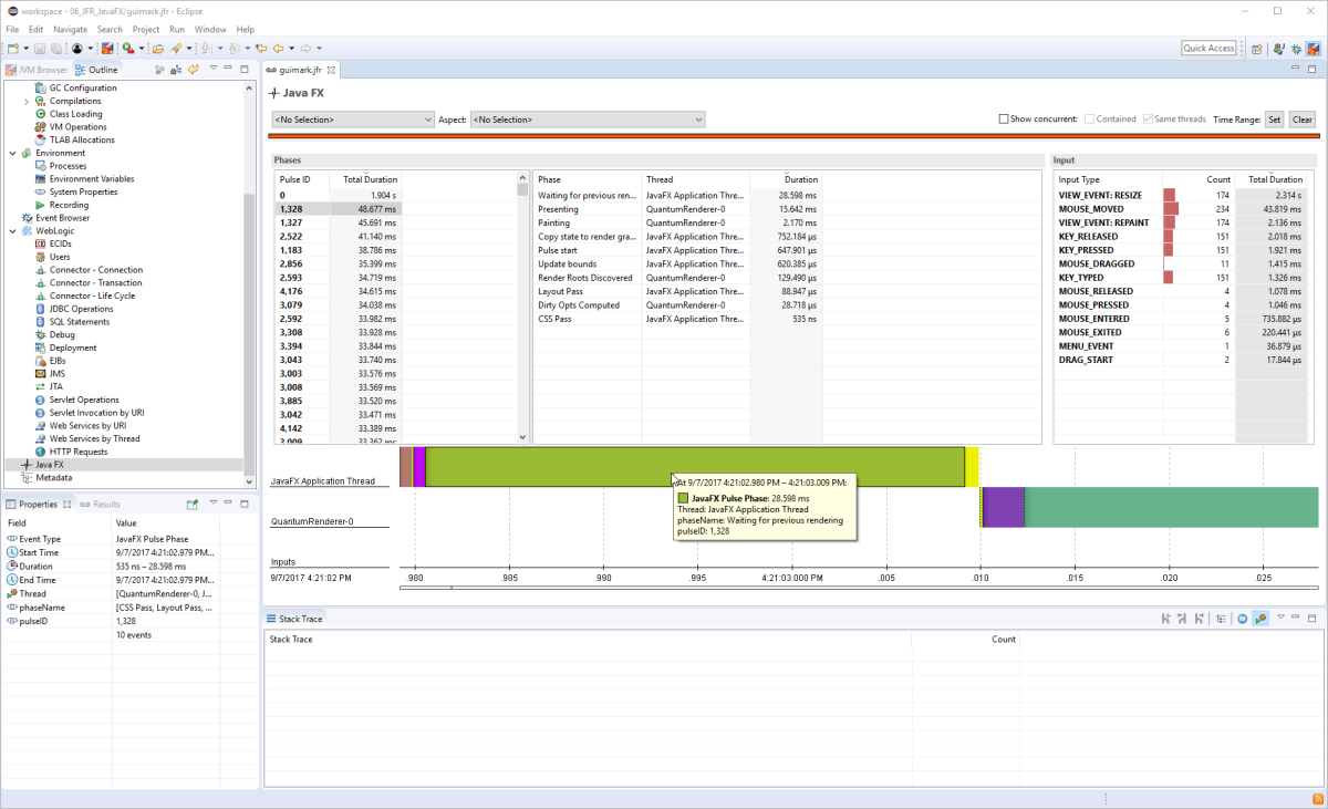 eclipse jmc jfr javafx pulse