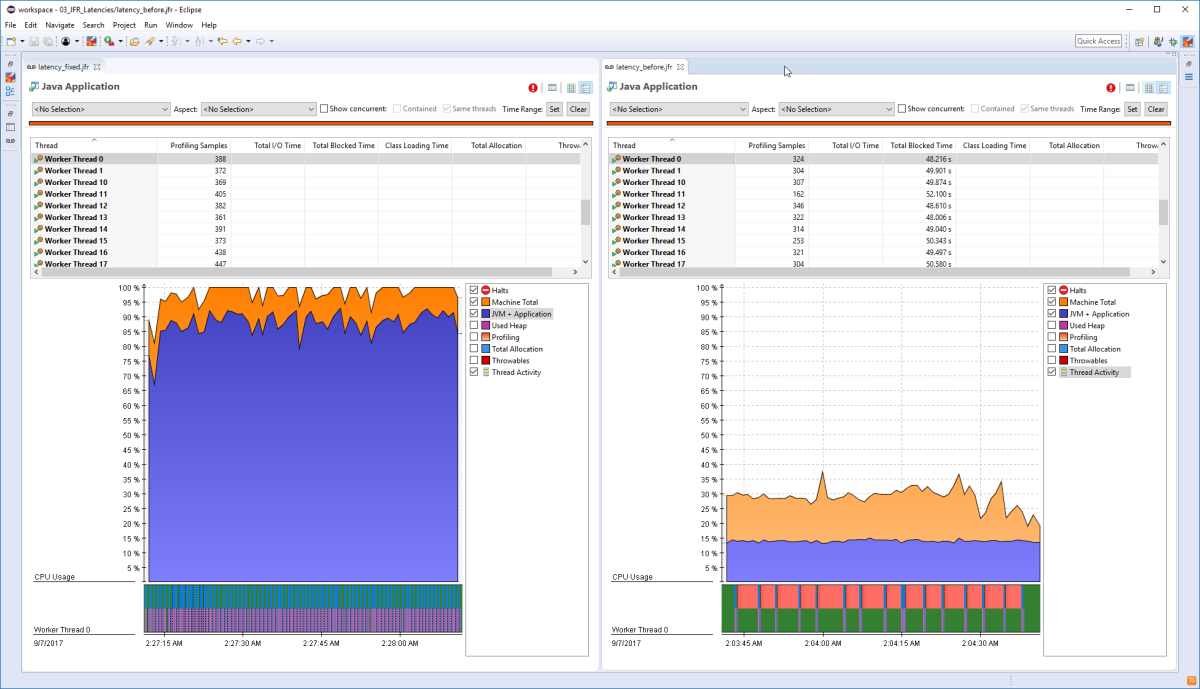 eclipse jmc latency fixed