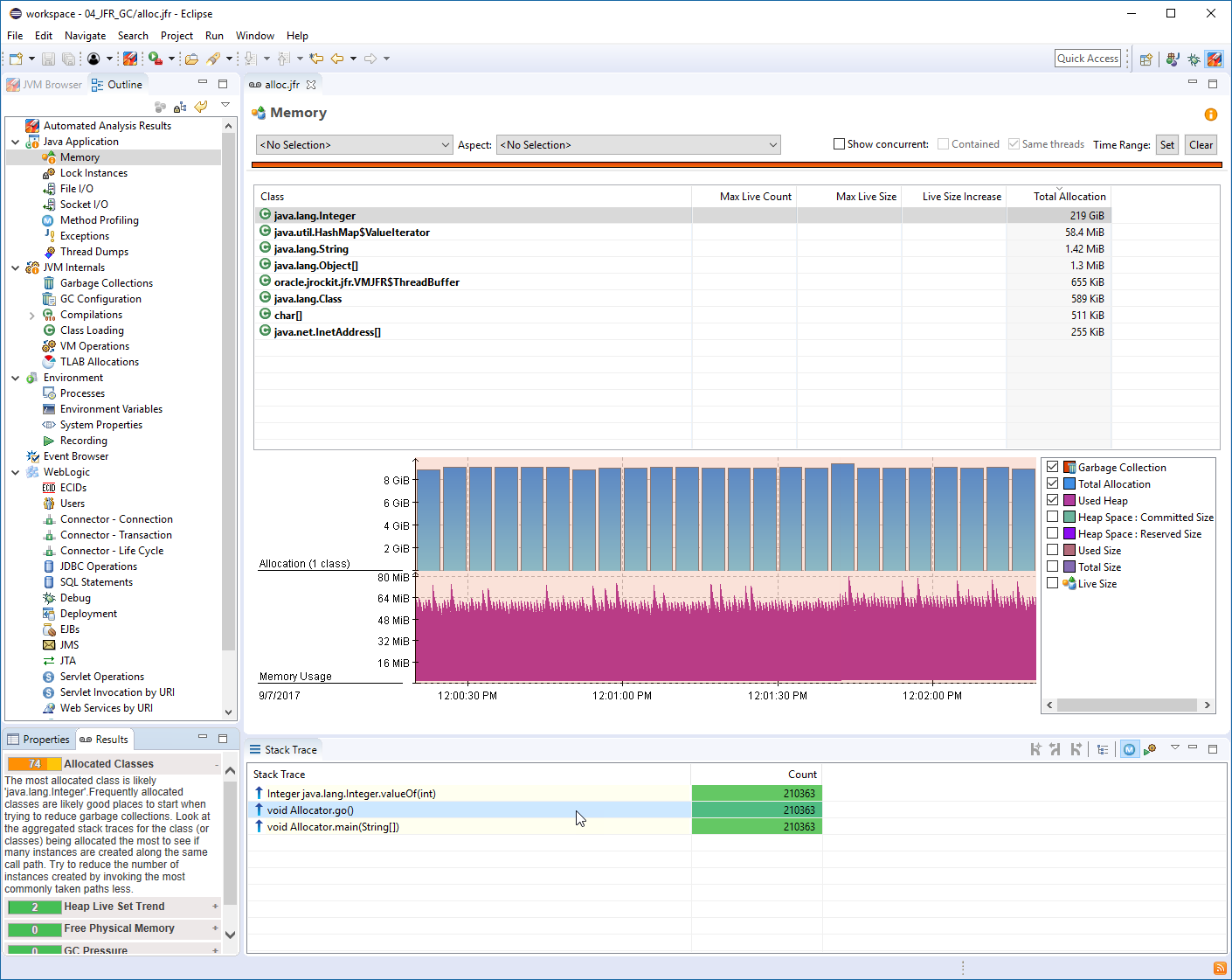 Flight Recorder Profiling